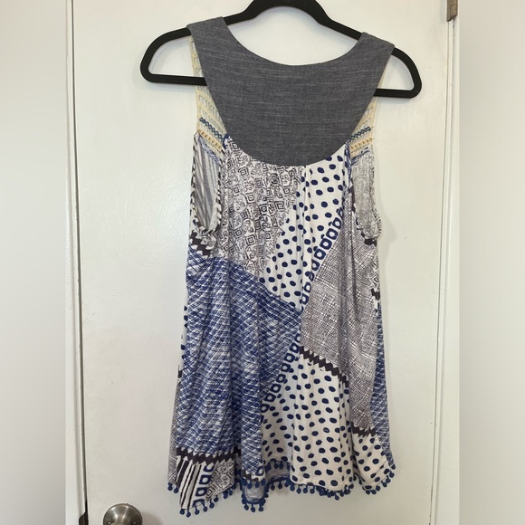 Anthropologie One September L swingy sleeveless with tassels - Picture 6 of 10